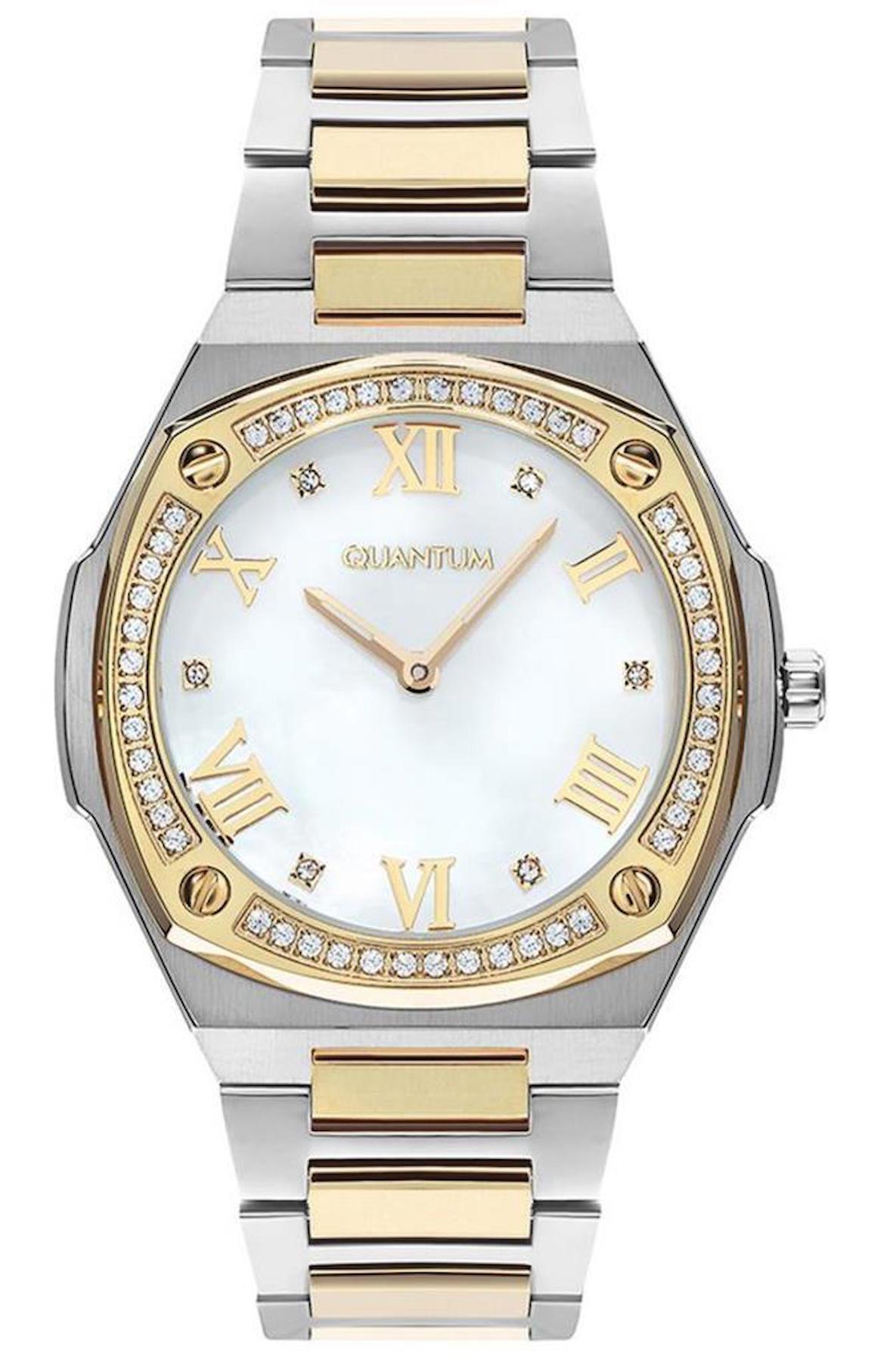 Quantum IML1050.210 36 mm Altın-Gri Çelik Kordon Analog Kadın Kol Saati