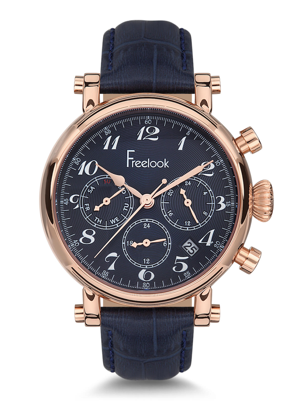 Freelook F.9.1006.01 37 mm Lacivert Deri Kordon Analog Kadın Kol Saati