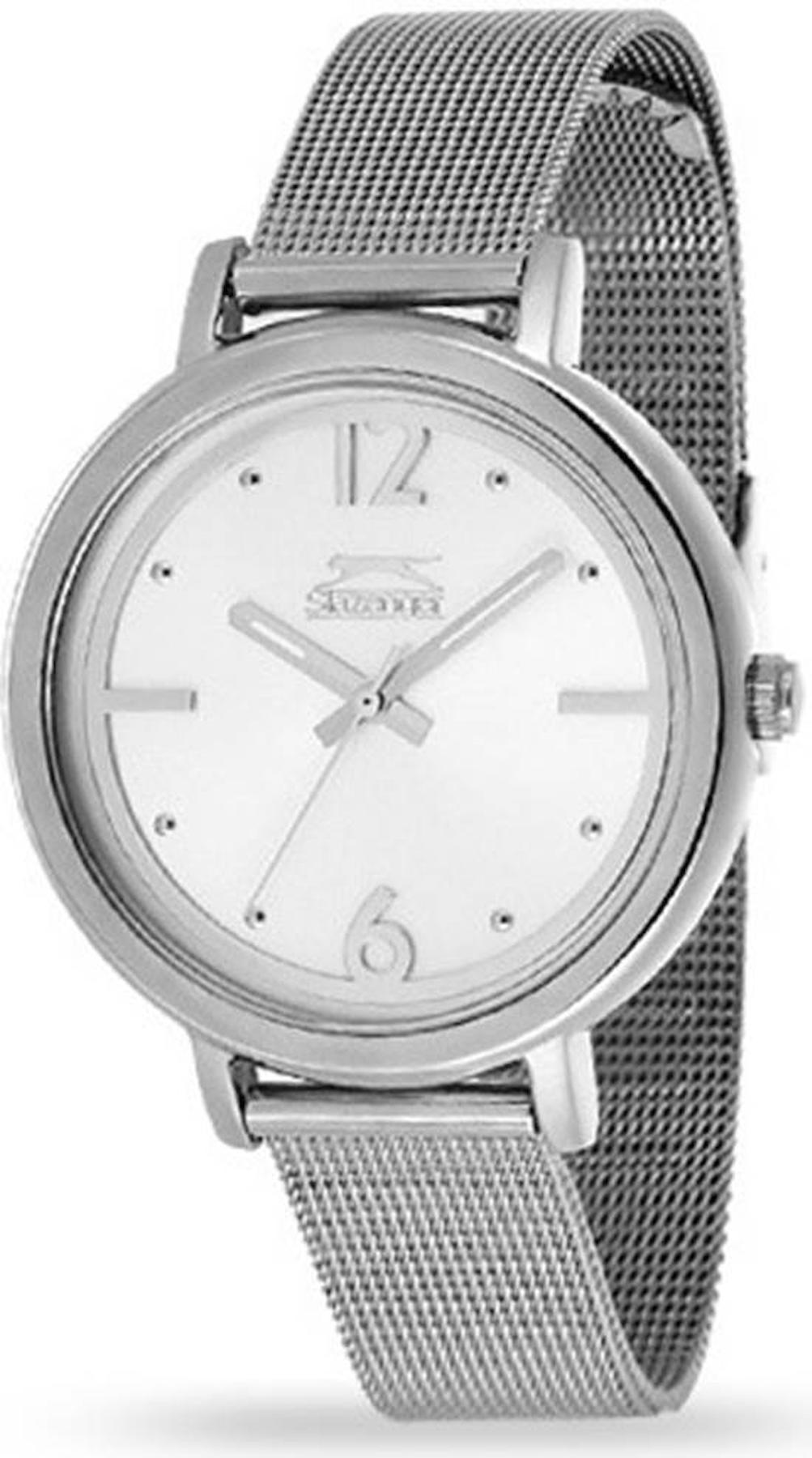 Slazenger SL.09.0914.3.13 36 mm Gri Çelik Kordon Analog Kadın Kol Saati