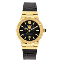 Versace VRSCVE7G00123 38 mm Siyah Çelik Kordon Analog Kadın Kol Saati