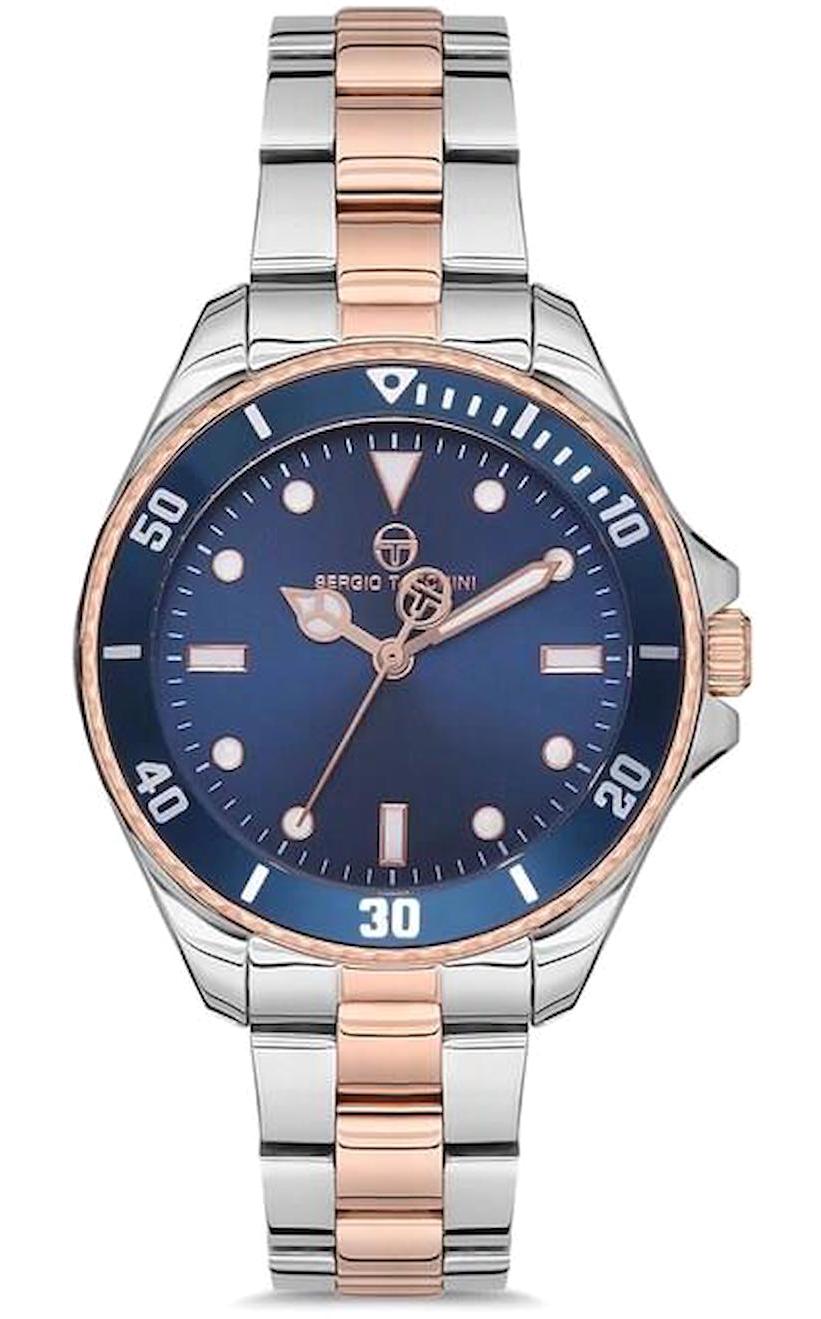 Sergio Tacchini ST.1.10096.3 31-35 mm Gri-Rose Gold Çelik Kordon Analog Kadın Kol Saati