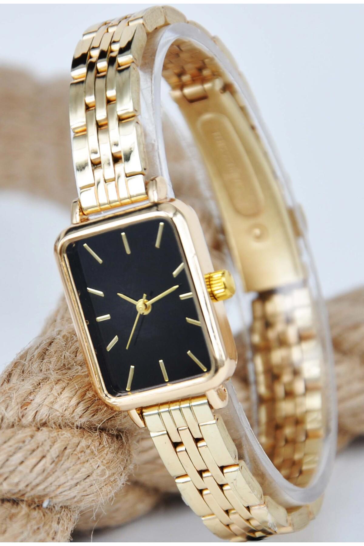 Sonsuzsaat SU-815 25 mm Altın Metal Kordon Analog Kadın Kol Saati