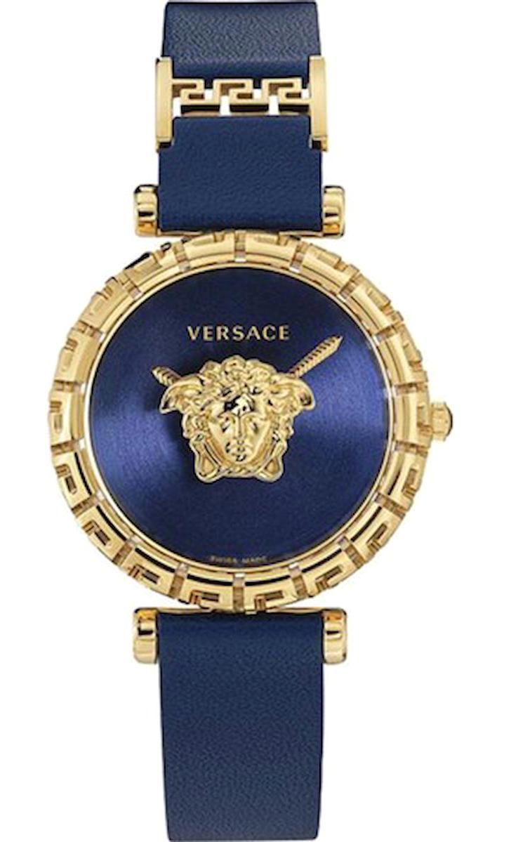 Versace VRSCVEDV00219 37 mm Lacivert Deri Kordon Analog Kadın Kol Saati