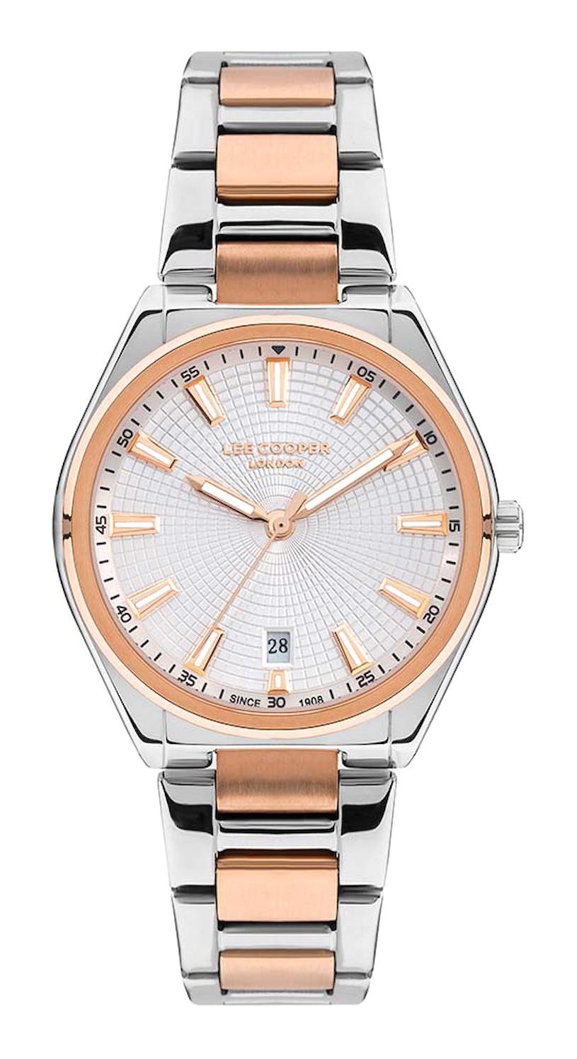 Lee Cooper LC07335.530 Takvimli 36 mm Rose Gold Plastik Kordon Analog Kadın Kol Saati