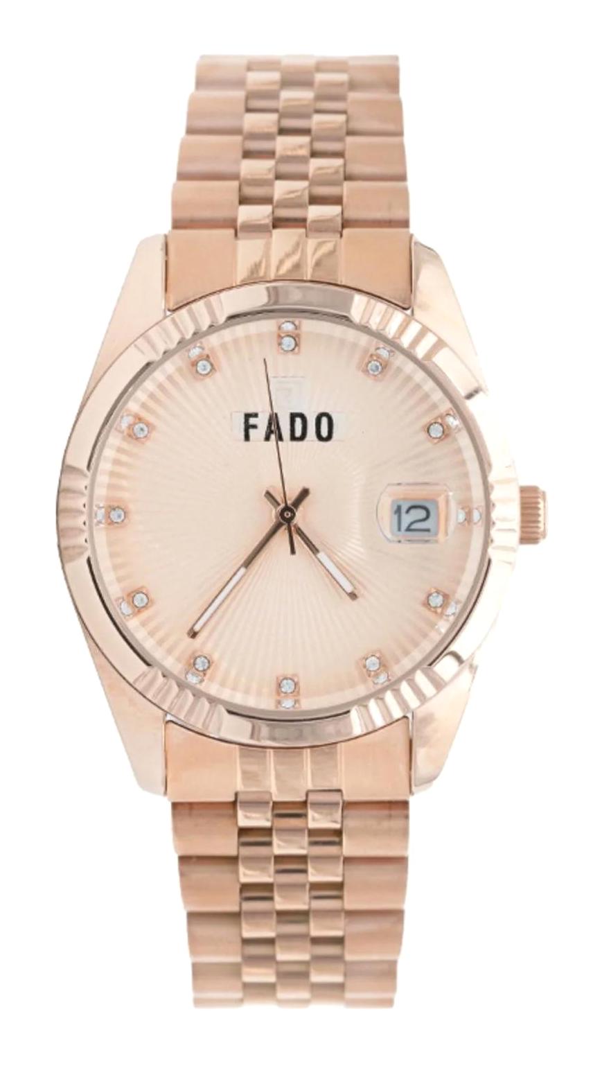 Q&Q RH 0200 Takvimli 36 mm Rose Gold Çelik Kordon Analog Kadın Kol Saati