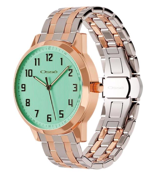 Osse 10101LE 35 mm Gri-Rose Gold Metal Kordon Analog Kadın Kol Saati