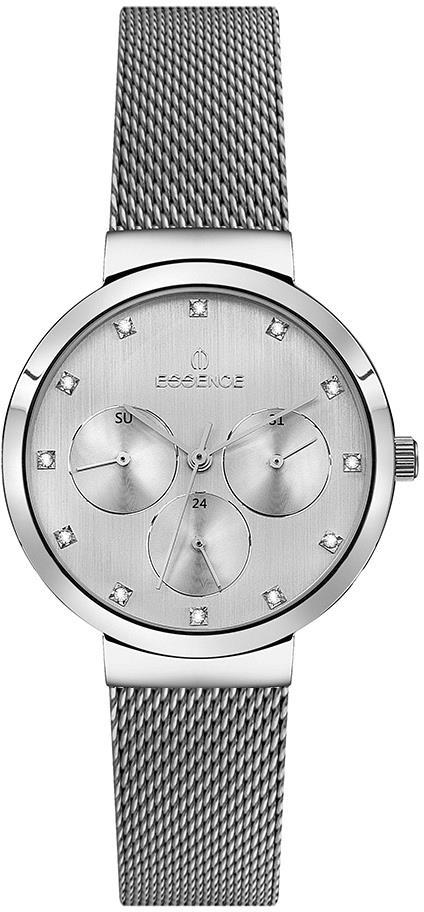 Essence ES6695FE.330 34 mm Gri Çelik-Hasır Kordon Analog Kadın Kol Saati