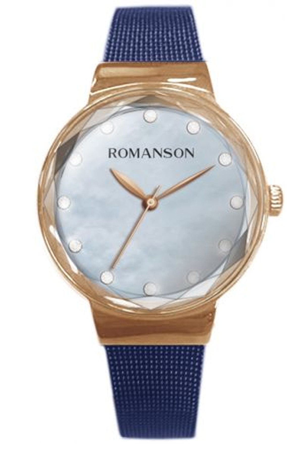 Romanson RM8A24LLURM46R 36 mm Mavi Çelik Kordon Analog Kadın Kol Saati
