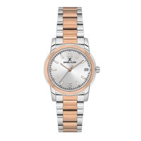 Daniel Klein DK.1.13821-6 Takvimli 30 mm Gri-Rose Gold Çelik Kordon Analog Kadın Kol Saati