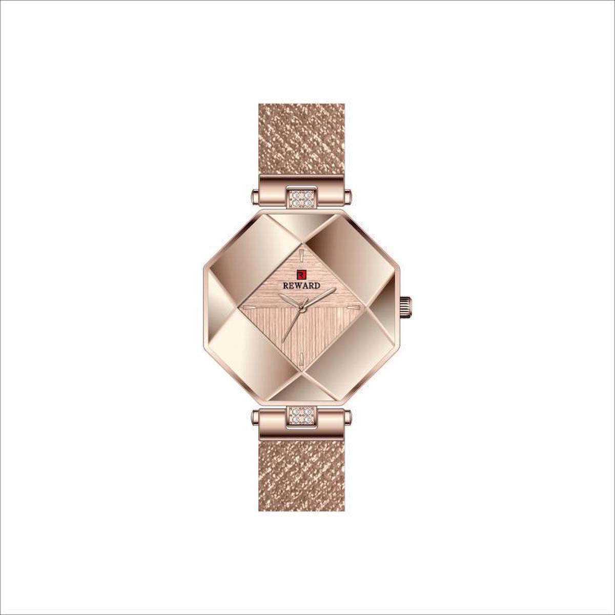Reward RD22041L 35 mm Rose Gold Metal Kordon Analog Kadın Kol Saati