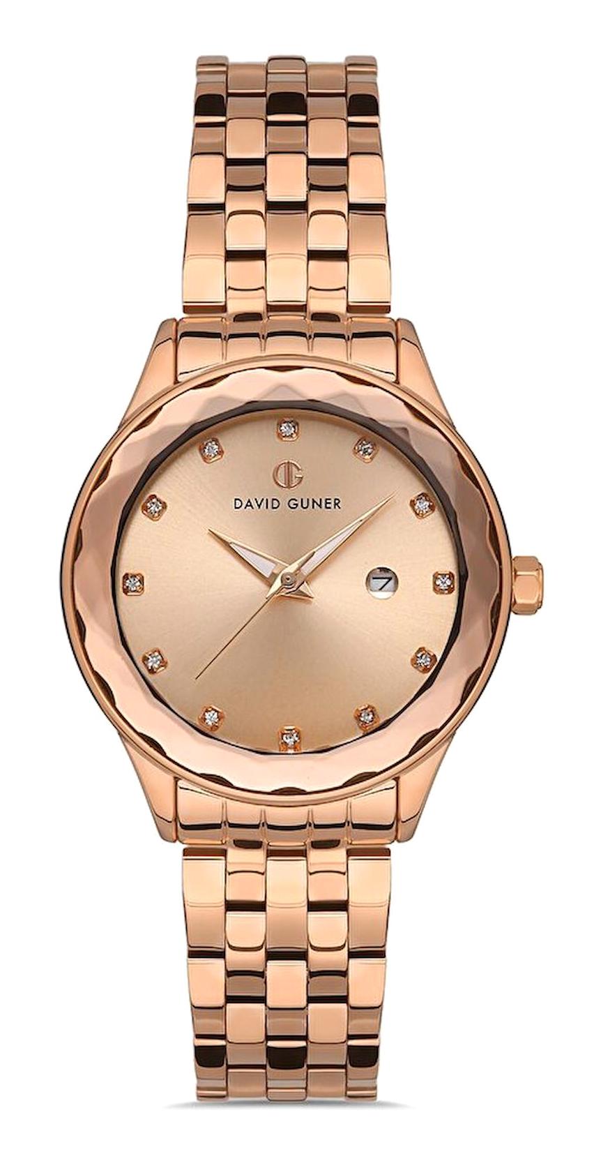 David Guner DG-8373LA-C5 31 mm Rose Gold Metal Kordon Analog Kadın Kol Saati
