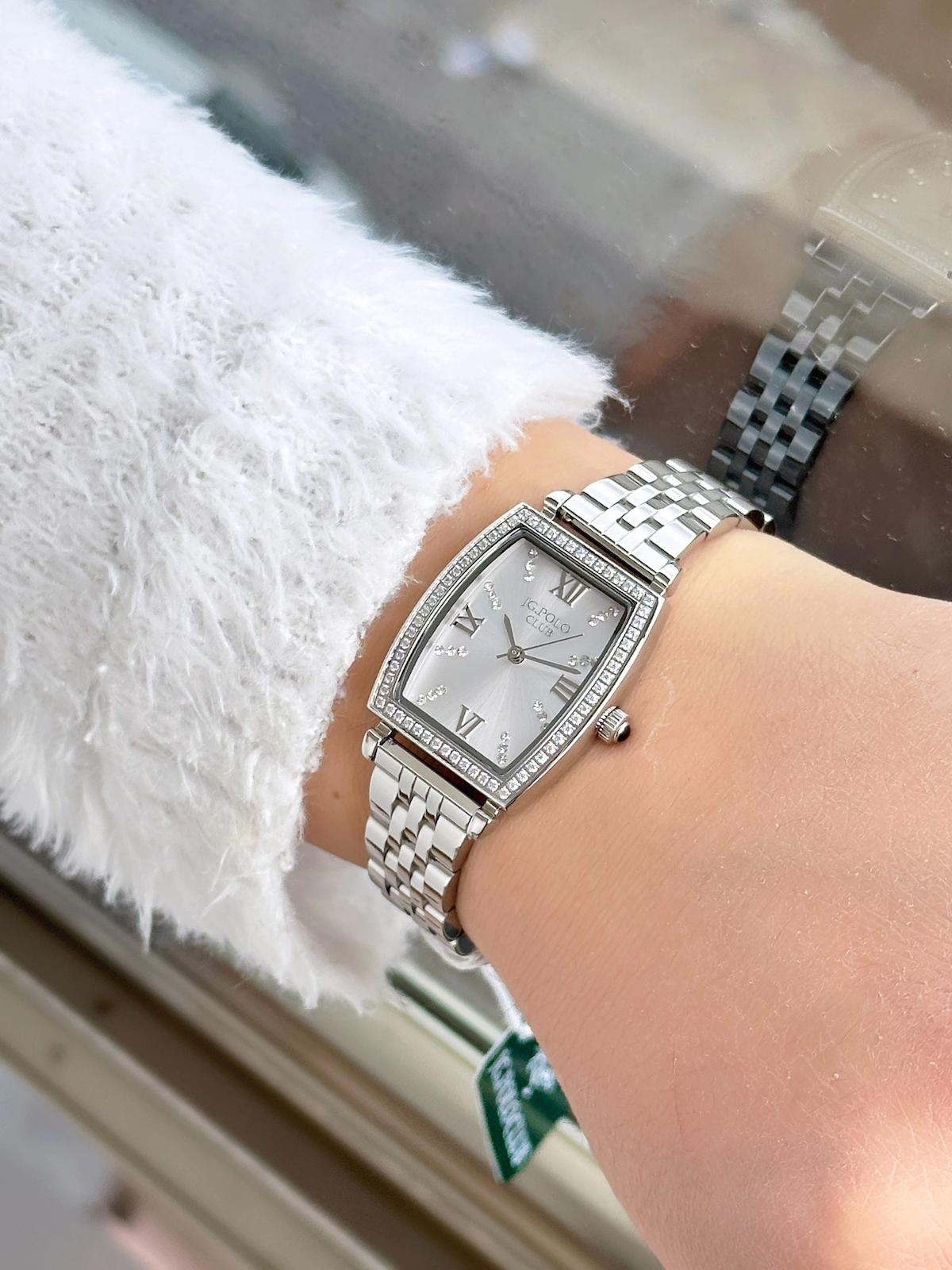 Jg. Polo Club JPC.0224.S04060.02 35 mm Gri Çelik Kordon Analog Kadın Kol Saati