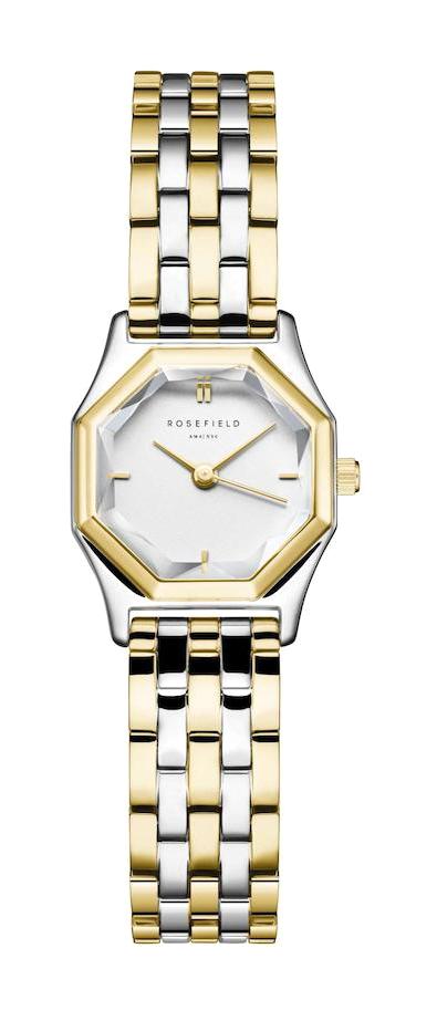 Rosefield GWSSS.G03 27 mm Altın-Gri Çelik Kordon Analog Kadın Kol Saati