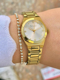 Ferrucci FRC.FT.1.273 33 mm Altın Çelik Kordon Analog Kadın Kol Saati
