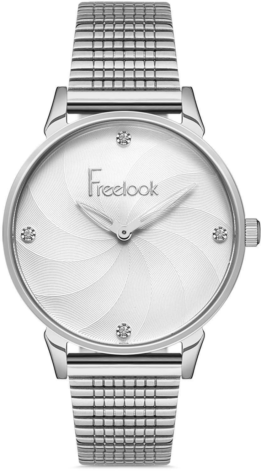 Freelook FL.1.10228.1 38 mm Gri Çelik Kordon Analog Kadın Kol Saati