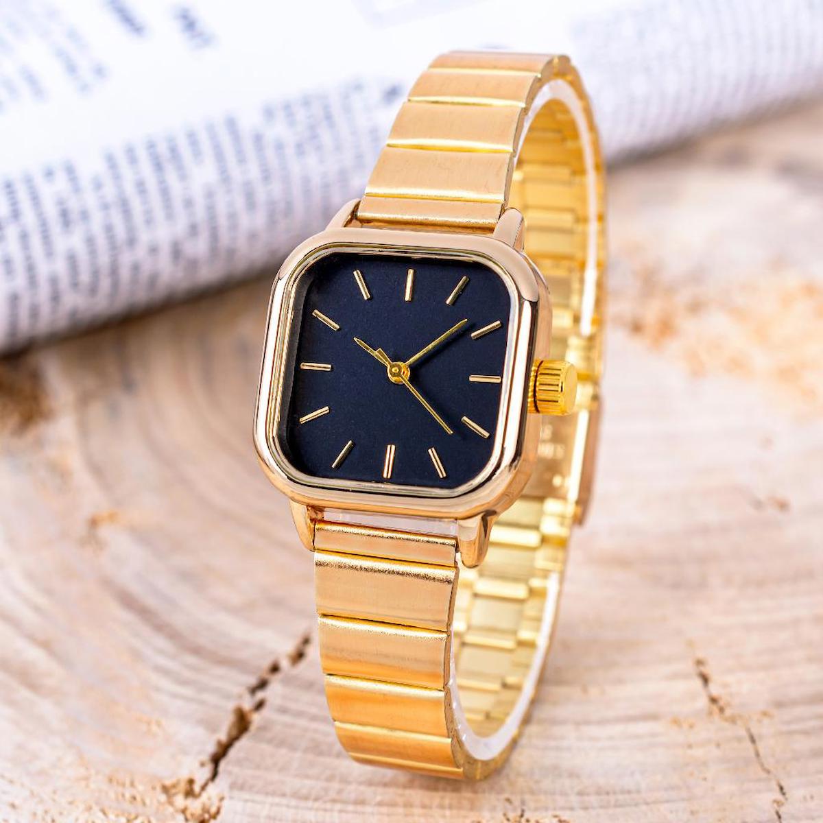 Saattino ST-304262 26-30 mm Altın Çelik Kordon Analog Kadın Kol Saati