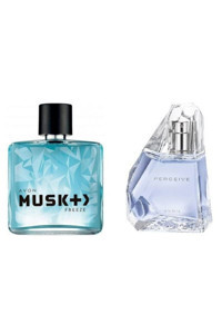 Avon Musk Freeze İkili Erkek-Kadın Parfüm Seti EDP-EDT 75 ml + Perceive 50 ml