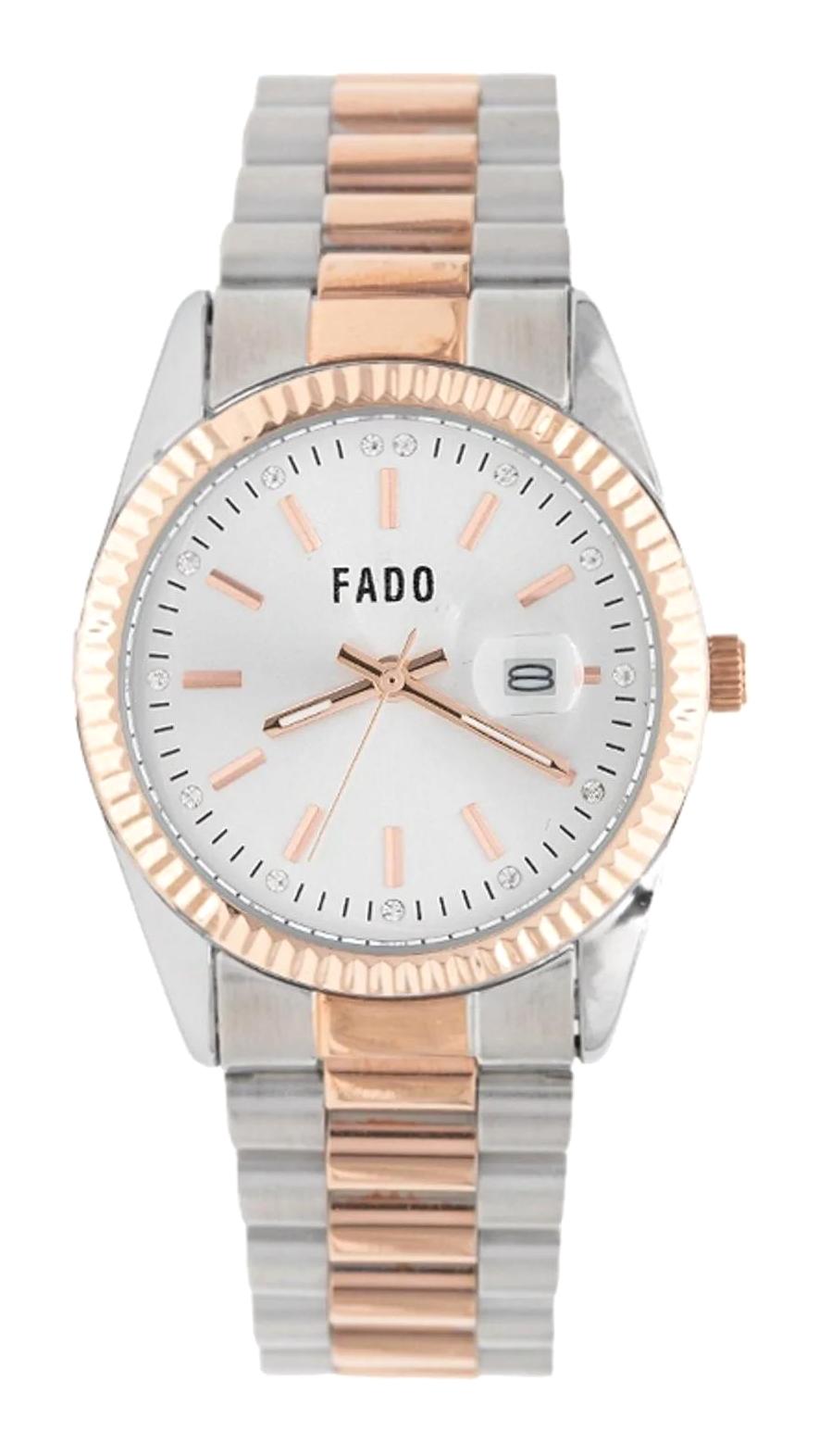 Q&Q RH 0201 Takvimli 36 mm Gri-Rose Gold Çelik Kordon Analog Kadın Kol Saati