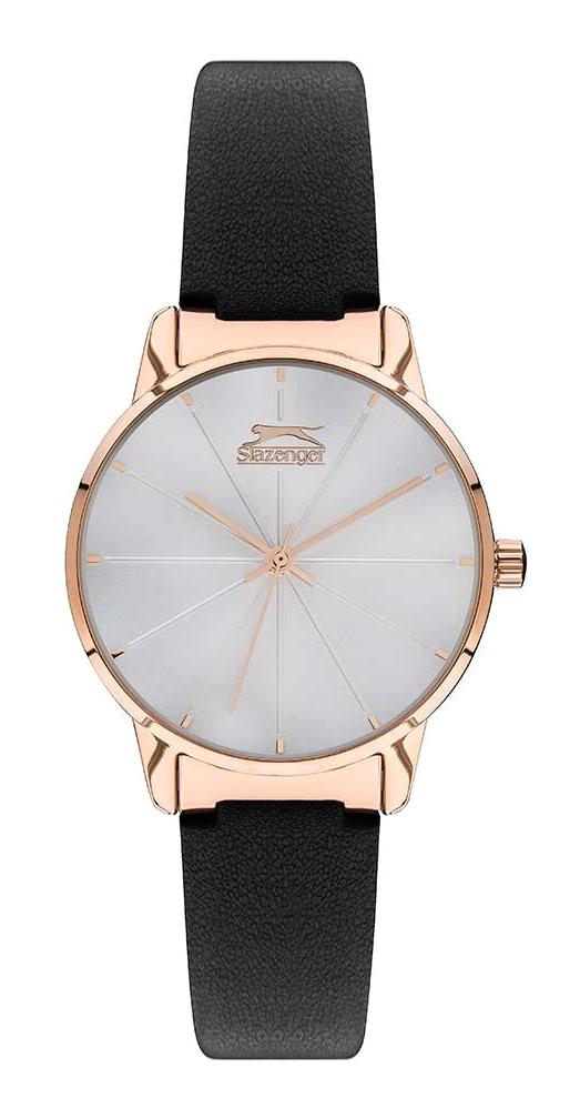 Slazenger SL.09.2031.3.04 34 mm Siyah Deri Kordon Analog Kadın Kol Saati