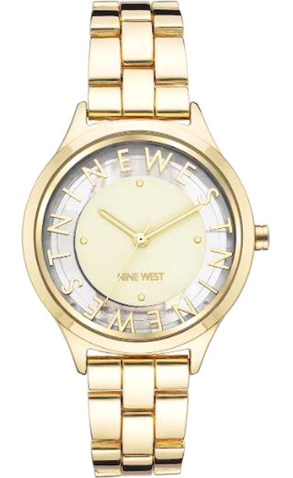 Nine West NW-2588CHGB 40 mm Altın Metal Kordon Analog Kadın Kol Saati