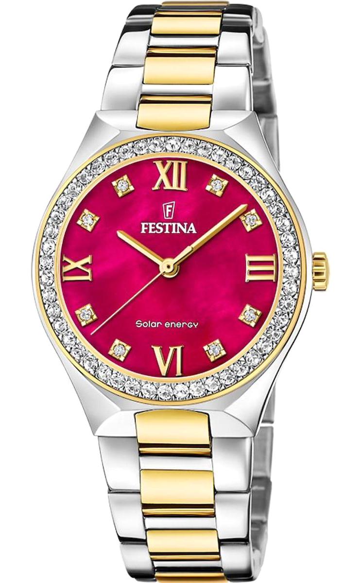 Festina F20659/3 35 mm Altın-Gri Çelik Kordon Analog Kadın Kol Saati