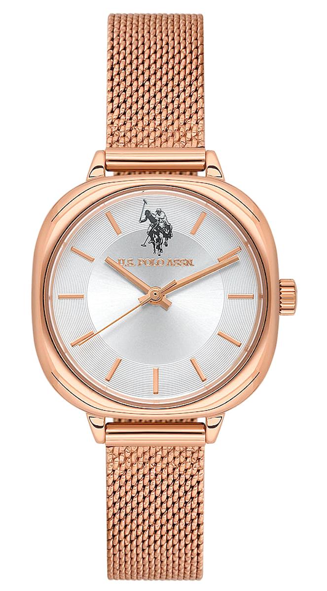 U.S. Polo Assn USPA2087-03 36 mm Altın Çelik-Hasır Kordon Analog Kadın Kol Saati