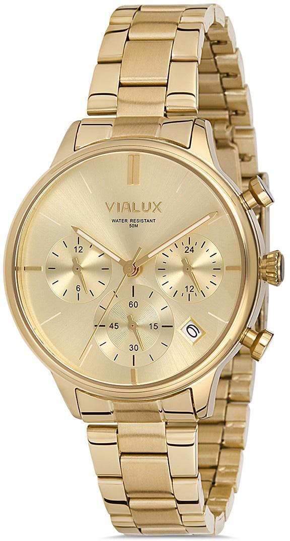 Vialux LY511G-07SG 35.5 mm Altın Çelik Kordon Analog Kadın Kol Saati