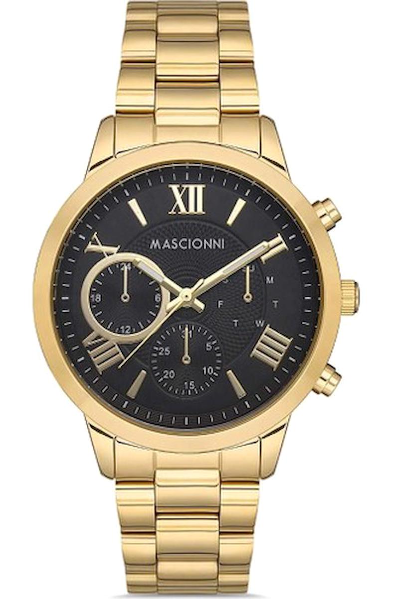 Mascionni M.1.1077.06 Takvimli 38 mm Gri Çelik Kordon Analog Kadın Kol Saati