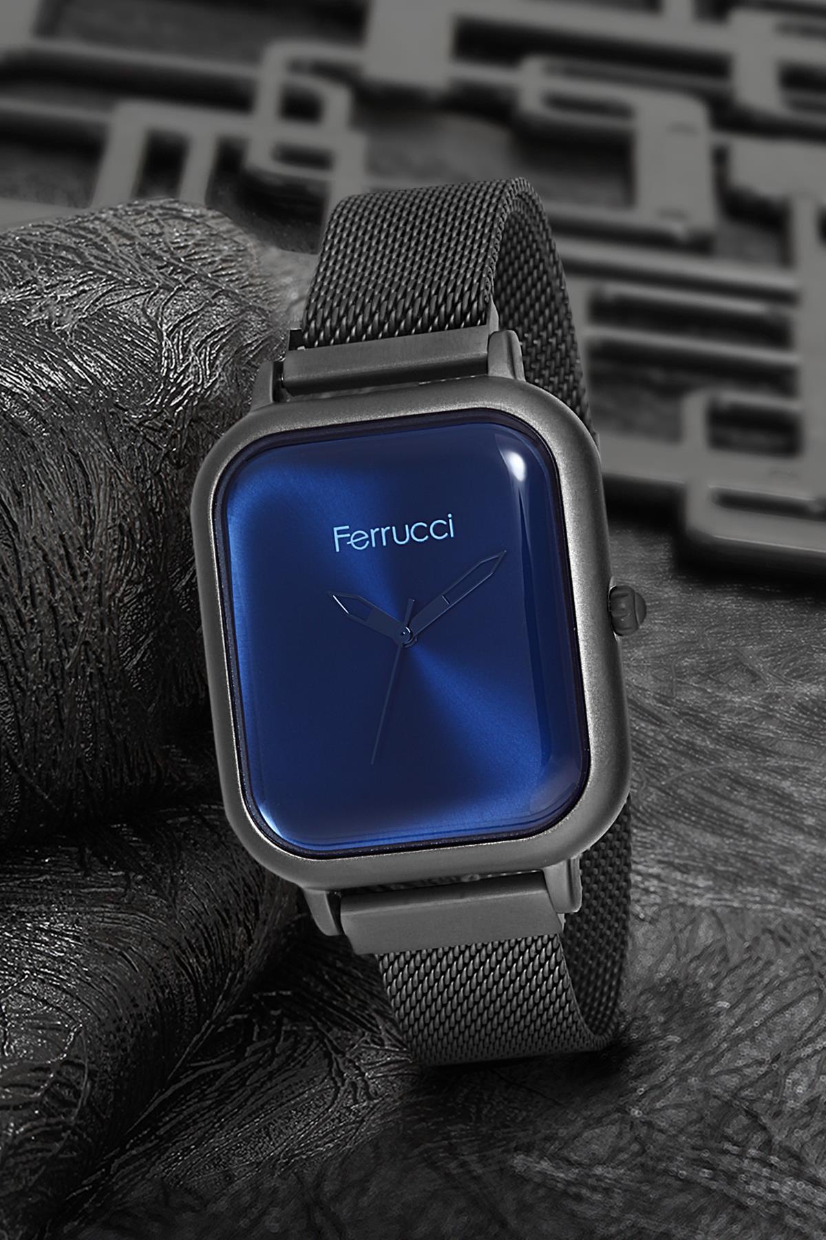 Ferrucci 9FM2474 36 mm Gri Metal Kordon Analog Kadın Kol Saati