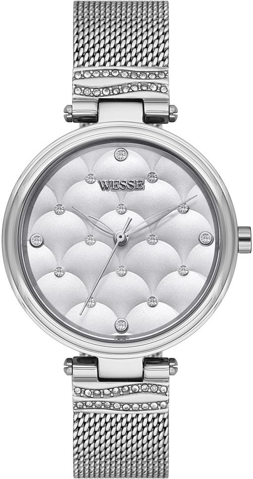 Wesse WWL302205 34 mm Gri Çelik Kordon Analog Kadın Kol Saati