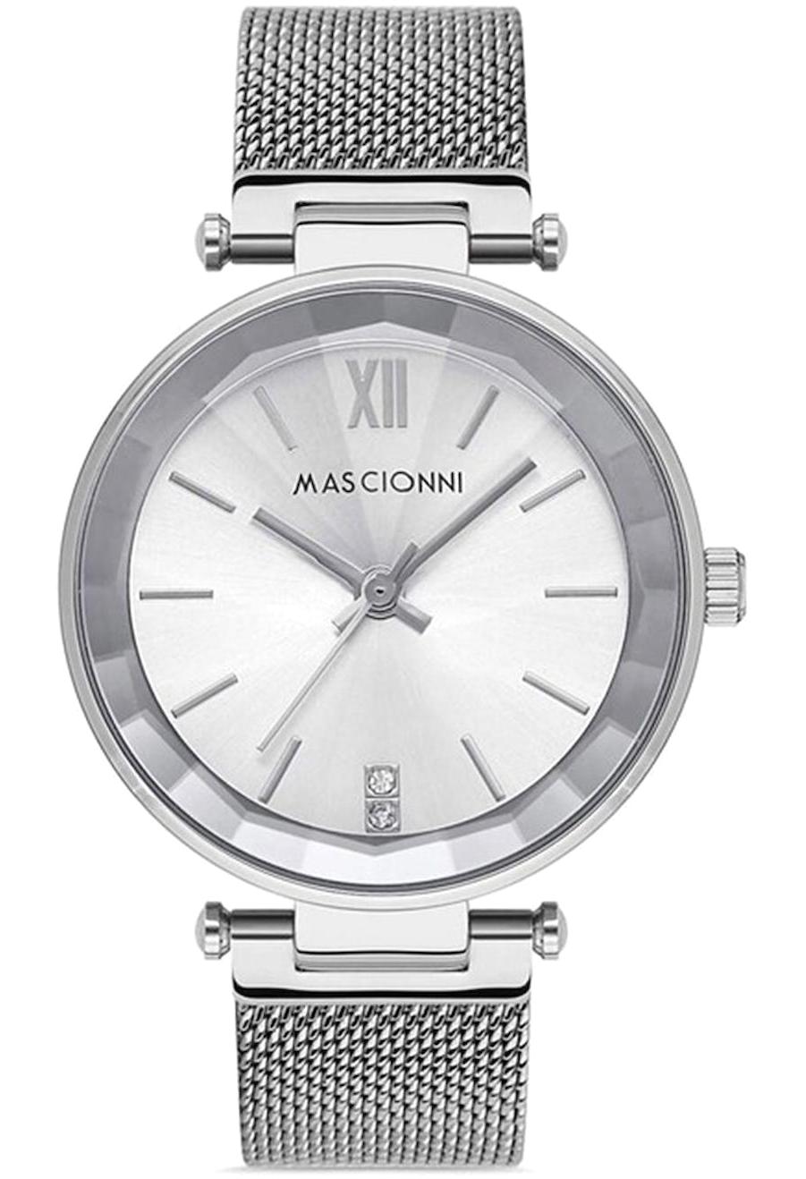 Mascionni M.1.1996M.01 38 mm Gri Çelik Kordon Analog Kadın Kol Saati