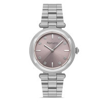 Ferrucci FER.03367M.01 35 mm Gri Çelik Kordon Analog Kadın Kol Saati