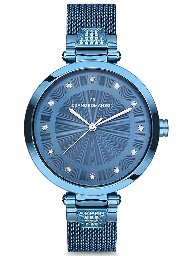 Romanson GR.1.AG1201.05 36-40 mm Mavi Çelik Kordon Analog Kadın Kol Saati