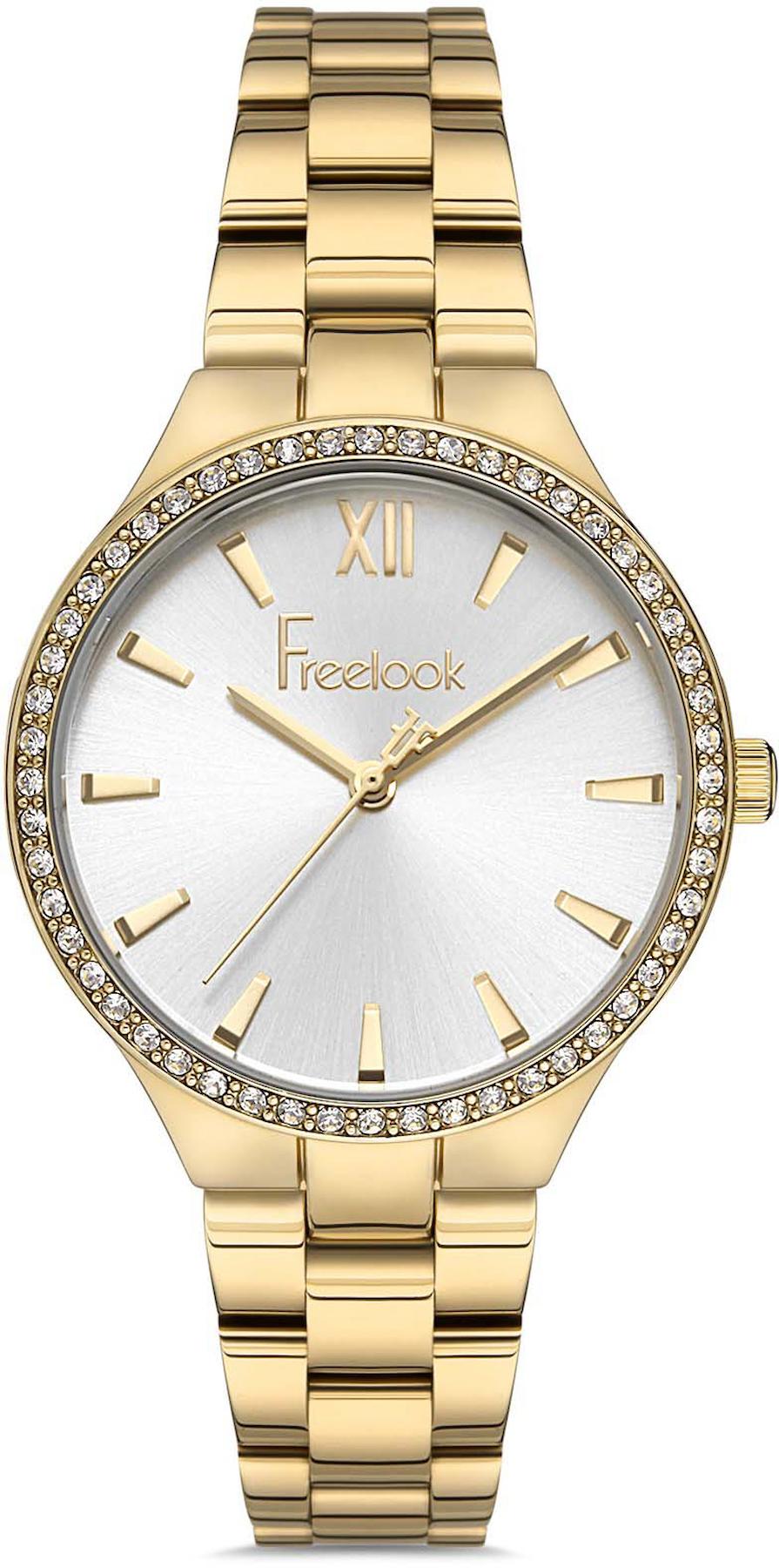 Freelook FL.1.10254.4 35 mm Altın Çelik Kordon Analog Kadın Kol Saati