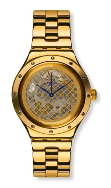 Swatch YAG100G 37 mm Altın Çelik Kordon Analog Kadın Kol Saati