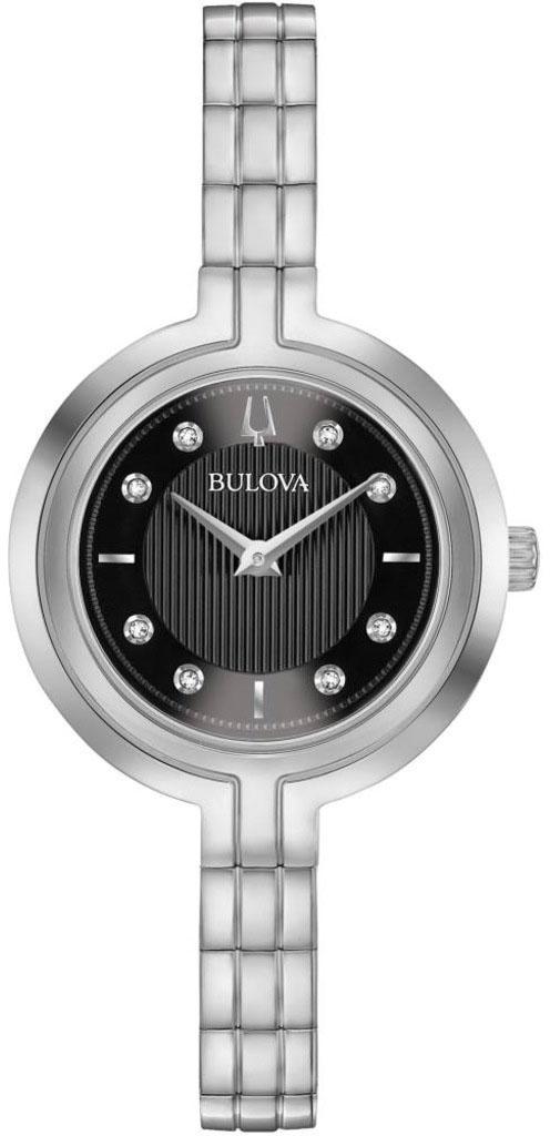 Bulova 96P215 30 mm Gri Çelik Kordon Analog Kadın Kol Saati