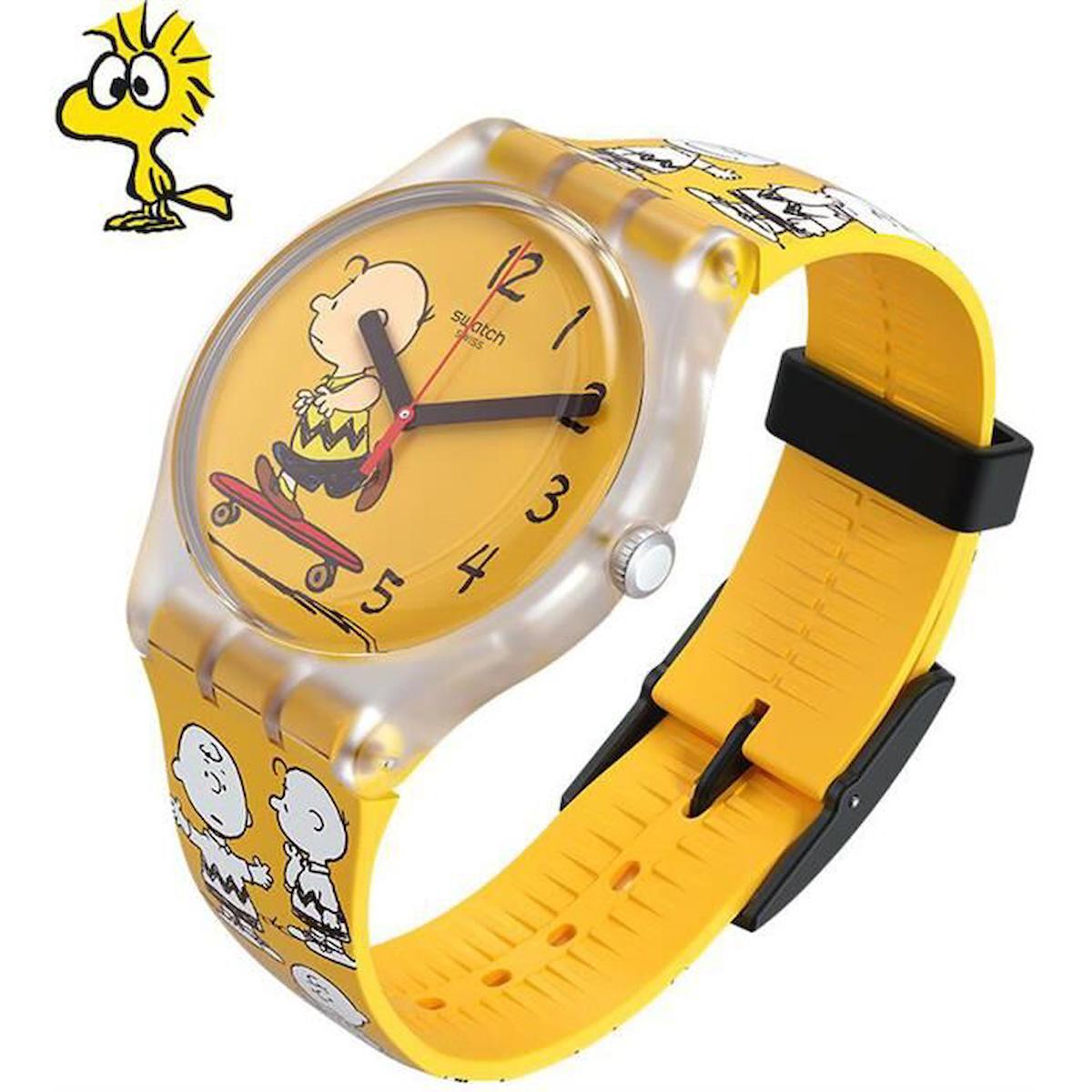 Swatch SO29Z101 41 mm Sarı Silikon Kordon Analog Çocuk Kol Saati