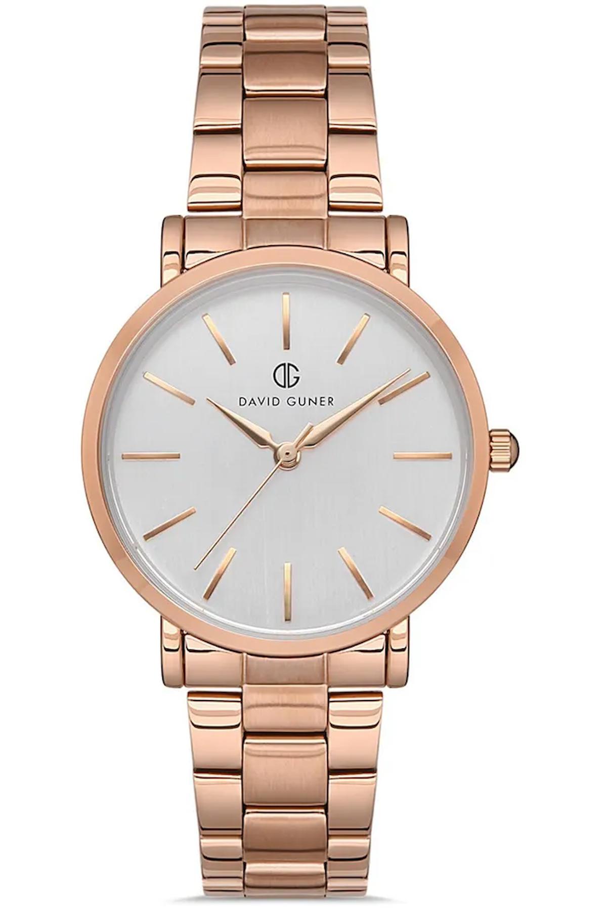 David Guner DG-8221LA-C1 32 mm Rose Gold Metal Kordon Analog Kadın Kol Saati