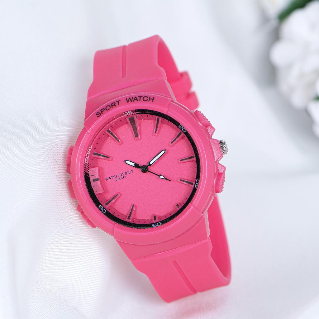 Pinkoli ST-303986 44 mm Fuşya Silikon Kordon Analog Kadın Kol Saati