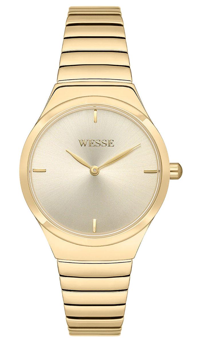 Wesse WWL303103 34 mm Altın Çelik Kordon Analog Kadın Kol Saati