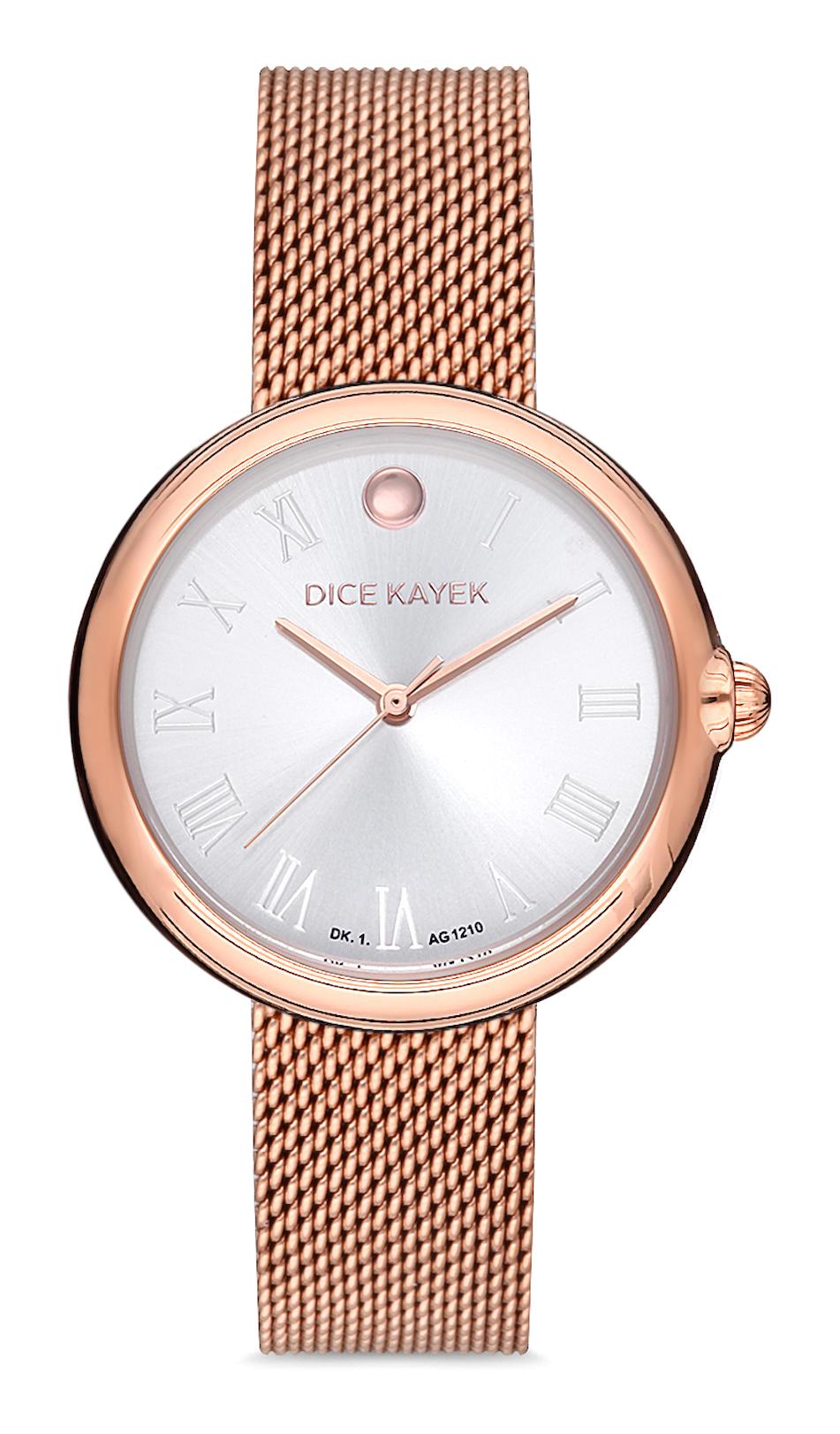 Dice Kayek DK.1.AG1210.04 32 mm Rose Gold Çelik-Hasır Kordon Analog Kadın Kol Saati