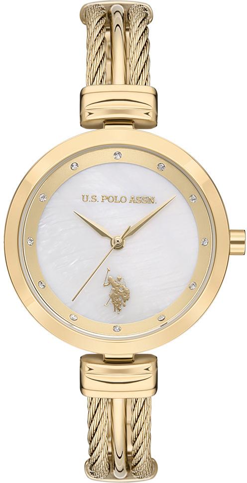 U.S. Polo Assn USPA2029-02 34 mm Altın Metal Kordon Analog Kadın Kol Saati