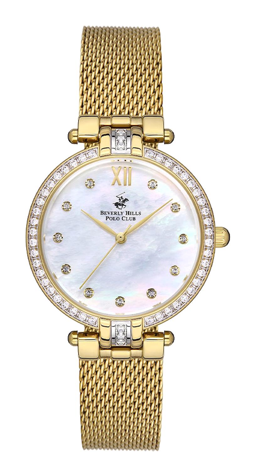 Beverly Hills Polo Club BP3257C.120 47 mm Altın Metal Kordon Analog Kadın Kol Saati