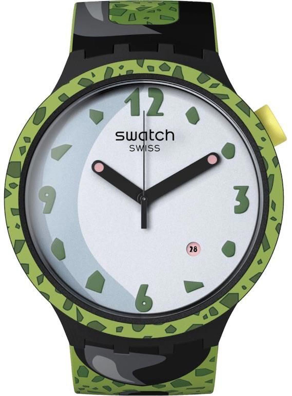 Swatch SB01Z401 47 mm Çok Renkli Plastik Kordon Analog Kadın Kol Saati