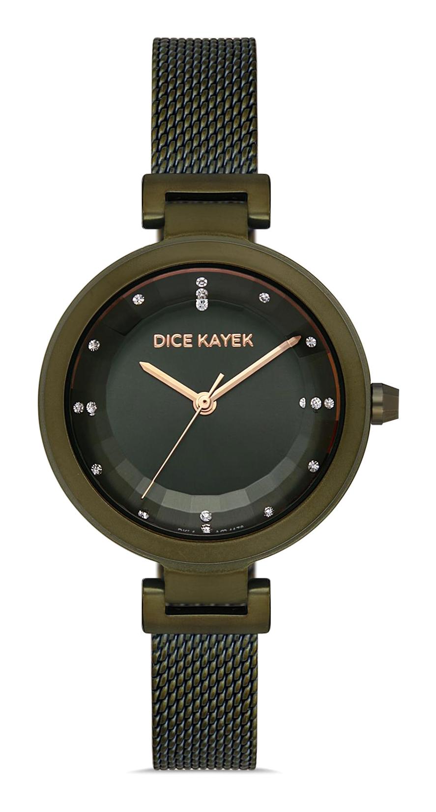 Dice Kayek DK.1.AG1178.12 36 mm Yeşil Çelik Kordon Analog Kadın Kol Saati