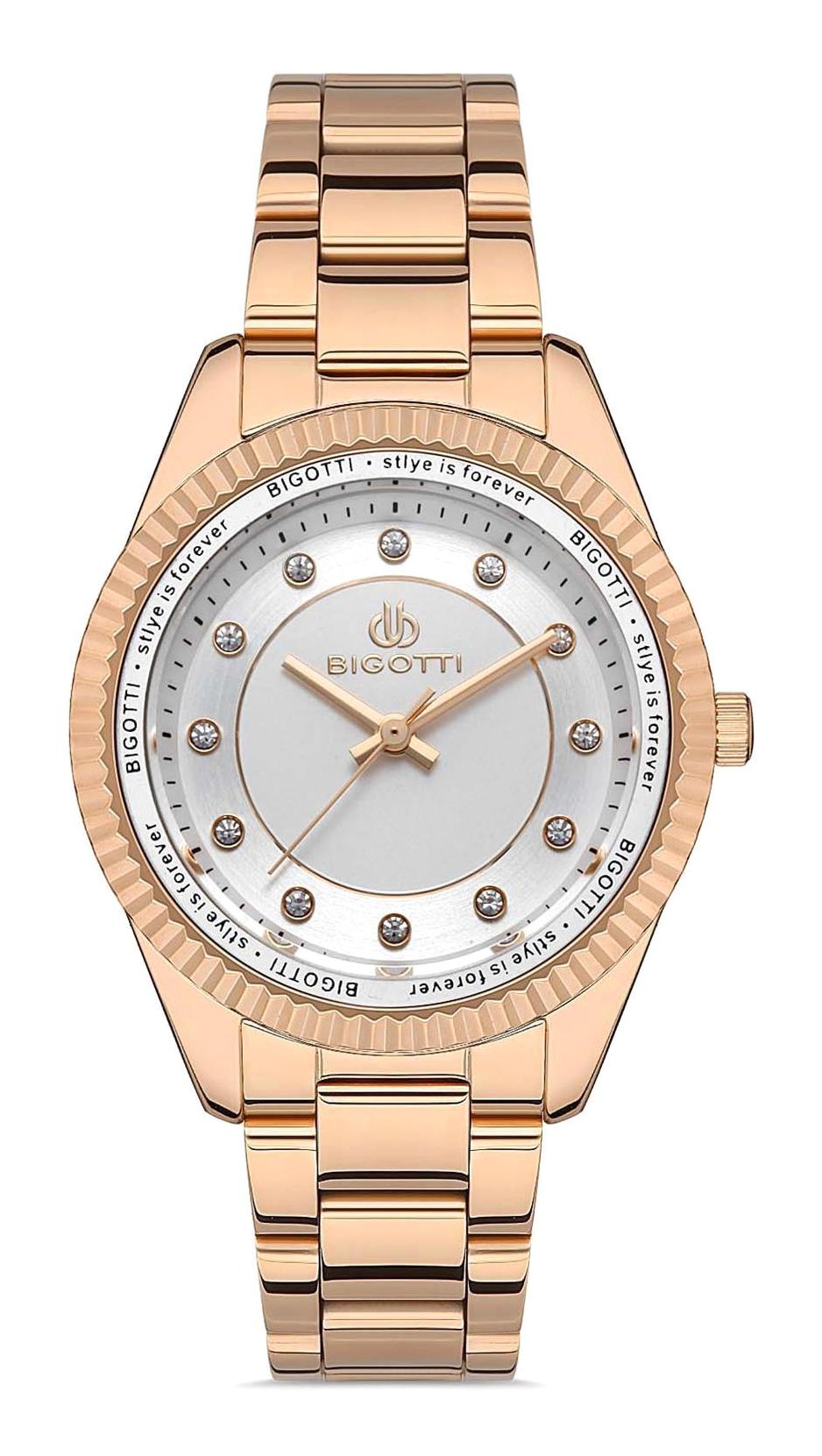 Bigotti BG.1.10398.2 36 mm Rose Gold Çelik Kordon Analog Kadın Kol Saati