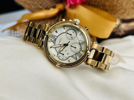 Homies HM17404S21A-02 Takvimli 33 mm Altın Çelik Kordon Analog Kadın Kol Saati