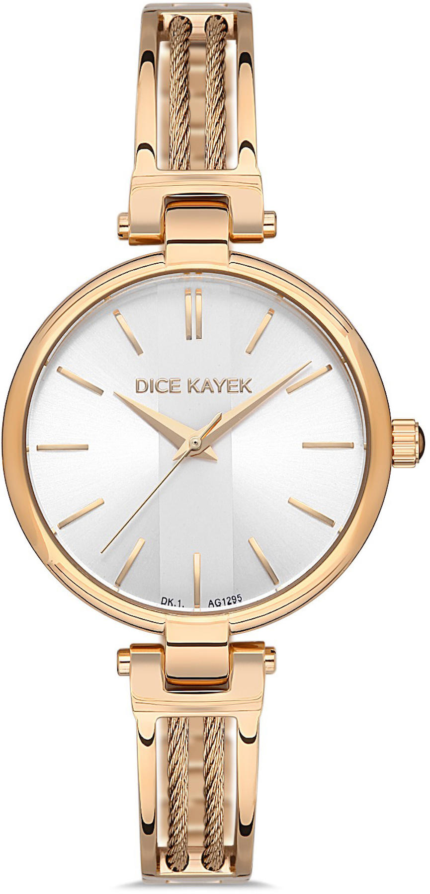 Dice Kayek DK.1.AG1295.05 34 mm Rose Gold Metal Kordon Analog Kadın Kol Saati