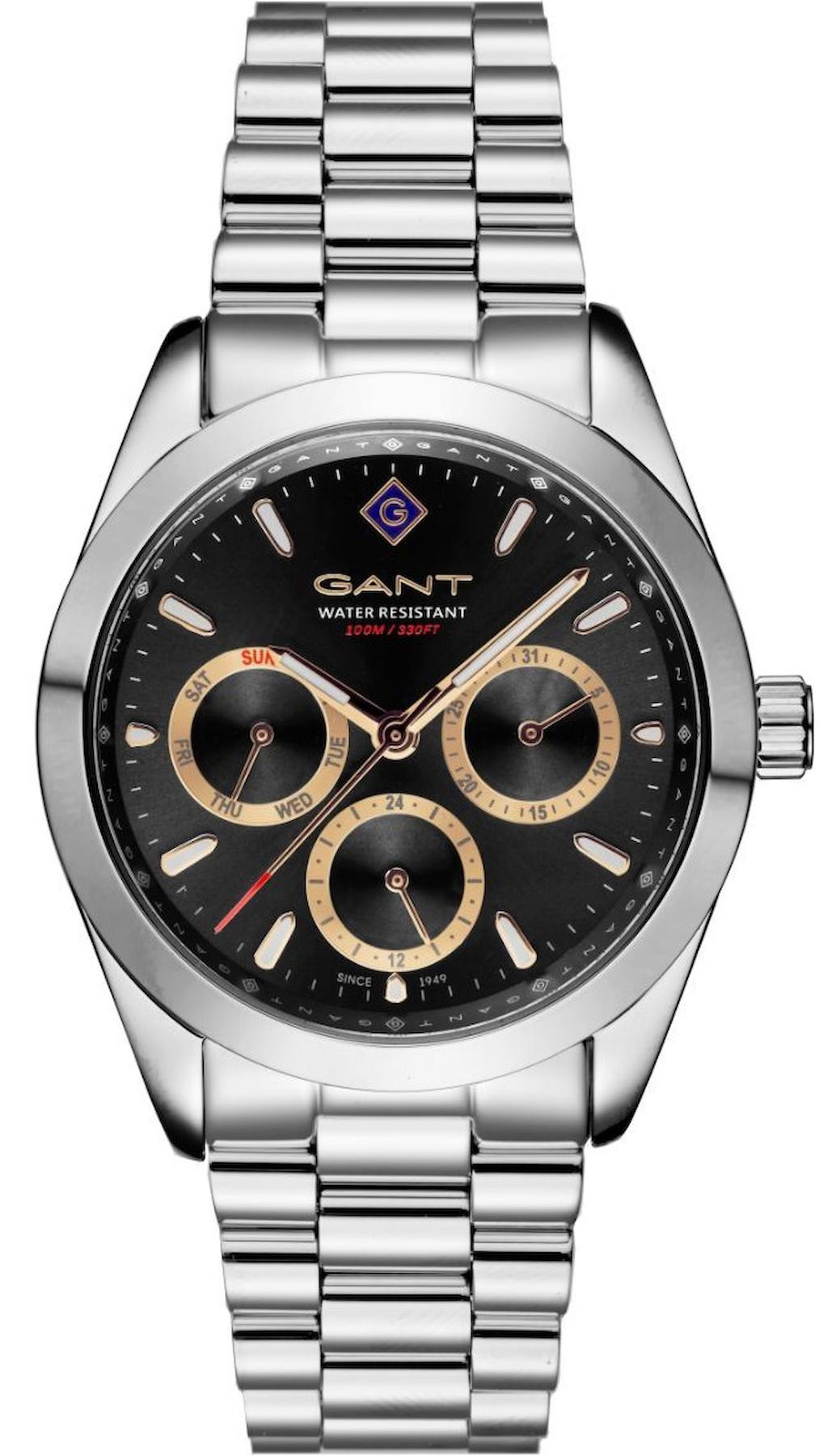 Gant G177002 Takvimli 36 mm Gri Metal Kordon Analog Kadın Kol Saati