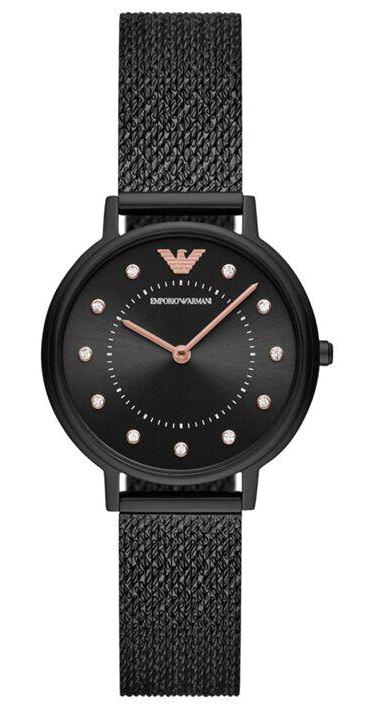 Emporio Armani AR11252 32 mm Siyah Çelik-Hasır Kordon Analog Kadın Kol Saati
